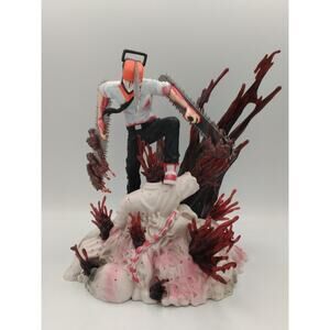 2024 Chainsaw Man GK Denji Power Pochita Anime PVC Statue Collectible